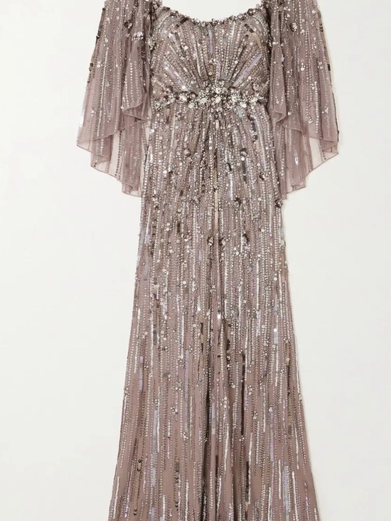 Jenny Packham Dresses & Skirts - Jenny Packham Glittering Mauve Gown